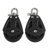 HomeVortex 2-Piece Heavy-Duty Nylon Pulley Block, 460 kg Capacity, Single Sheave with Bearing System for 10 mm Rope, Marine Sailboat Rigging Accessory view 2