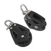HomeVortex 2-Piece Heavy-Duty Nylon Pulley Block, 460 kg Capacity, Single Sheave with Bearing System for 10 mm Rope, Marine Sailboat Rigging Accessory view 3