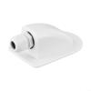Hoppipola White Single-Cable Roof Entry Gland for RVs and Boats, Waterproof Solar Cable Entry Box, UV-Resistant Plastic, 108 x 71 x 44 mm, No Drilling view 1