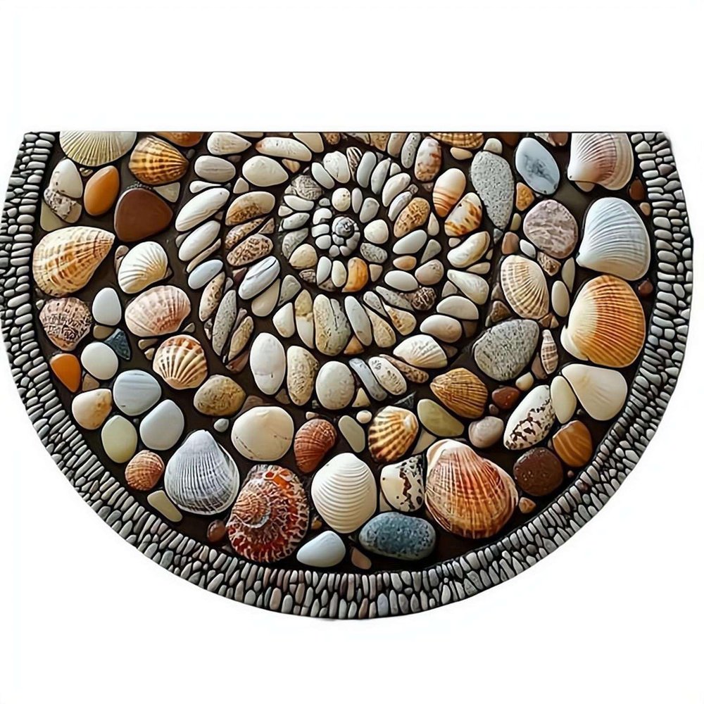 Half-Moon Doormat, Non-Slip, Indoor/Outdoor, Washable