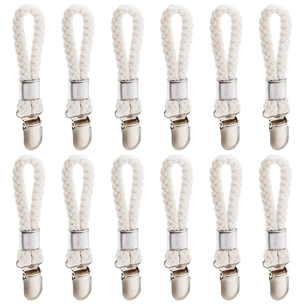 Risveglio Cotton Rope Towel Clips with Stainless Steel Clamps