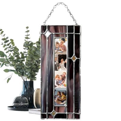 Ornament Frame - Handmade Acrylic Glass Photo Frame with Chain