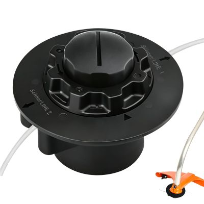 Autocut C5-2 Trimmer Head for Stihl Brush Cutters, M8 x 1.25, 117 mm, with Line, Black