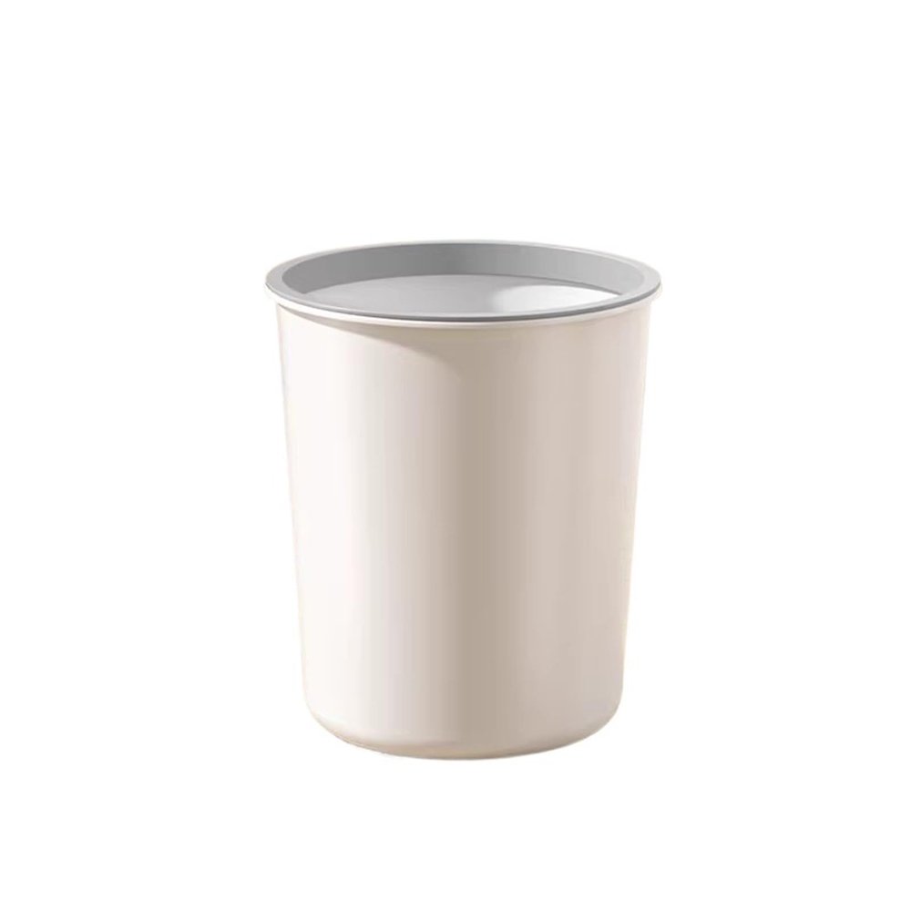 Trash Can, Large Capacity, for Home, Living Room, Bedroom, Kitchen, Bathroom, Office, White, Medium
