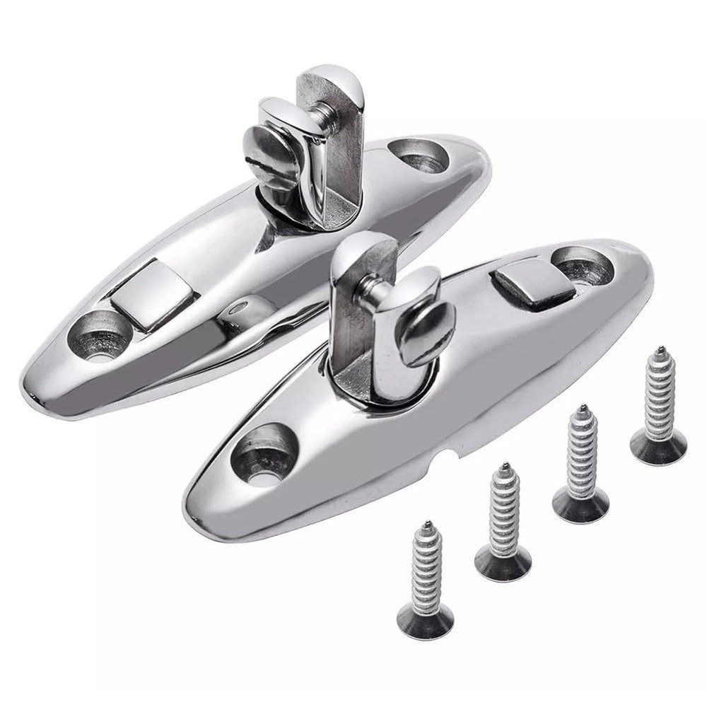 Lapiglo Quick-Release Swivel Hinge for Bimini Top, 316 Stainless Steel, 360° Rotatable, Deck Side Mount, 2.5 cm Frame, 2-Pack