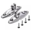Lapiglo Quick-Release Swivel Hinge for Bimini Top, 316 Stainless Steel, 360° Rotatable, Deck Side Mount, 2.5 cm Frame, 2-Pack view 1