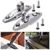 Lapiglo Quick-Release Swivel Hinge for Bimini Top, 316 Stainless Steel, 360° Rotatable, Deck Side Mount, 2.5 cm Frame, 2-Pack view 3