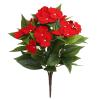 8 Bundles of Artificial Impatiens Flowers for Outdoor Use view 1