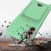 xinyunew Phone Lanyard Case for Samsung Galaxy A27 with Strap, Adjustable Removable Silicone Case with Card Holder, Green view 2