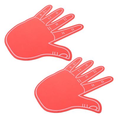 HOMOBABE EVA Gloves, Red Five-Finger, 2-Piece Cheering Props