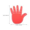 HOMOBABE EVA Gloves, Red Five-Finger, 2-Piece Cheering Props view 2