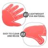 HOMOBABE EVA Gloves, Red Five-Finger, 2-Piece Cheering Props view 3