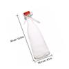 Abaodam 1100 ml Airtight Glass Bottle with Practical Swing-Top Closure and Red Stopper for Storing Beverages in the Garden or Serving Guests view 2