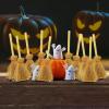 10 Mini Halloween Broom Ornaments view 3