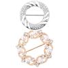 2-Piece Adjustable Round Alloy Shirt Clips view 1