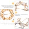 2-Piece Adjustable Round Alloy Shirt Clips view 3