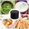 4 Black Aluminum Tins with Lids, 120 mL, Airtight, for Spices, Tea, and Candle Making view 3