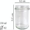 OOPS TOYS 32-Pack 350 ml Canning Jars with Screw-Top Lids and Labels view 2