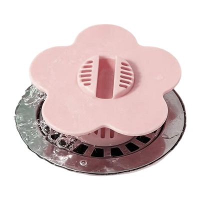 Bathroom Sink Drain Cover, Flower-Shaped Anti-Clog Stopper