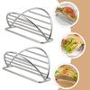 WATIIFUFU 3-Piece Stainless Steel Taco Stand Set view 3