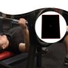 Lljsszr Non-Slip Latex Weightlifting Equipment with Replaceable Cushion and Back Support, Ideal for Weightlifting and Bodybuilding, Black and Red view 4
