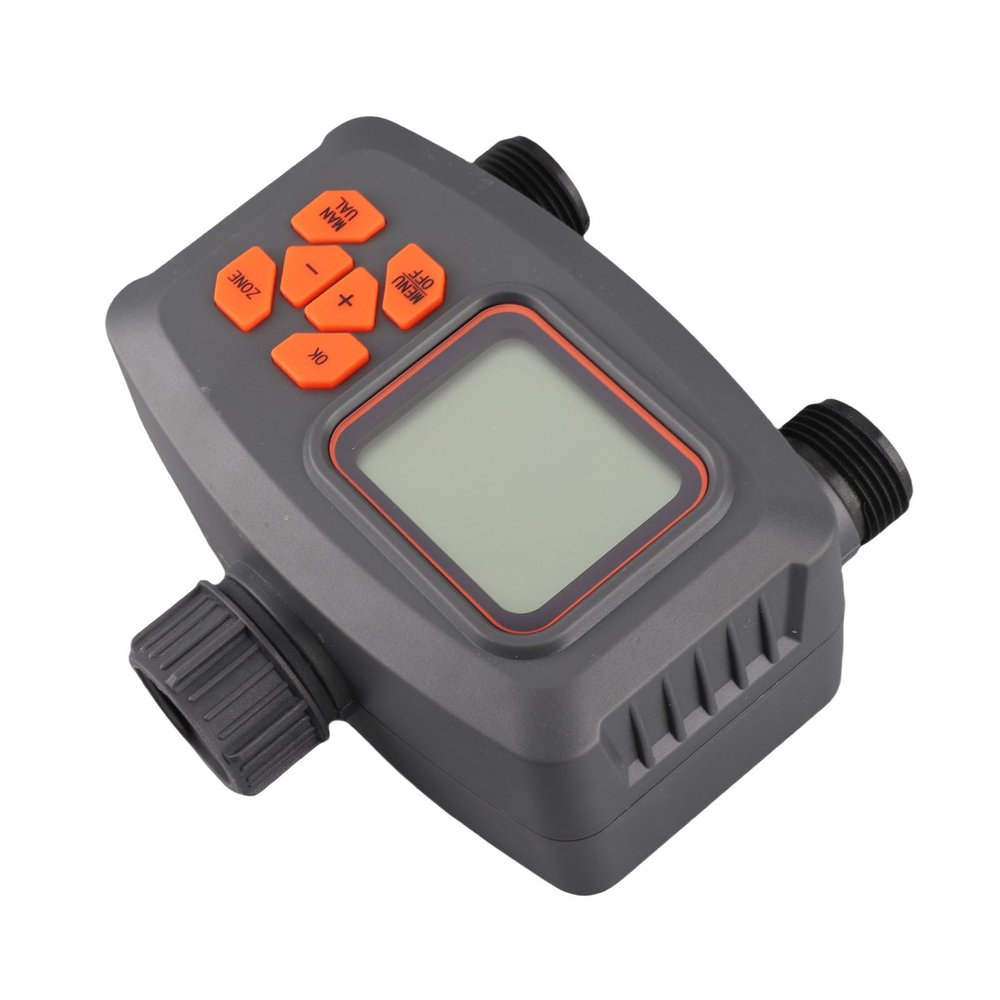 Annadue 2-Outlet Hose Watering Timer, 2-Zone Sprinkler Timer with G3/4 to G1/2 Adapter