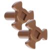 YARNOW 2-Piece Plastic Y-Shaped Microwave Turntable Couplings for Various Models view 1