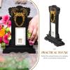 Toyvian Black Plastic Temple Tablet for Ancestor Worship and Buddhist Offerings view 3