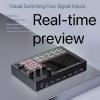 Fockety 4-Channel HDMI Video Switcher with 5-Inch Screen, 4 HDMI Inputs, 1080p/60Hz, EU Plug view 2