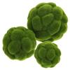 HOMOCONO Artificial Hanging Moss Balls, Flocked Foam, 3-Piece Set view 1
