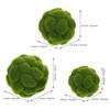 HOMOCONO Artificial Hanging Moss Balls, Flocked Foam, 3-Piece Set view 2