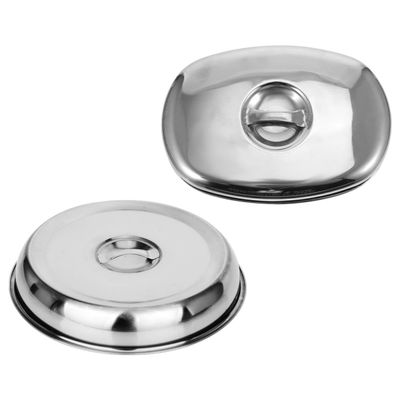 INOOMP Stainless Steel Food and Grill Covers, 2-Pack