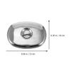 INOOMP Stainless Steel Food and Grill Covers, 2-Pack view 2