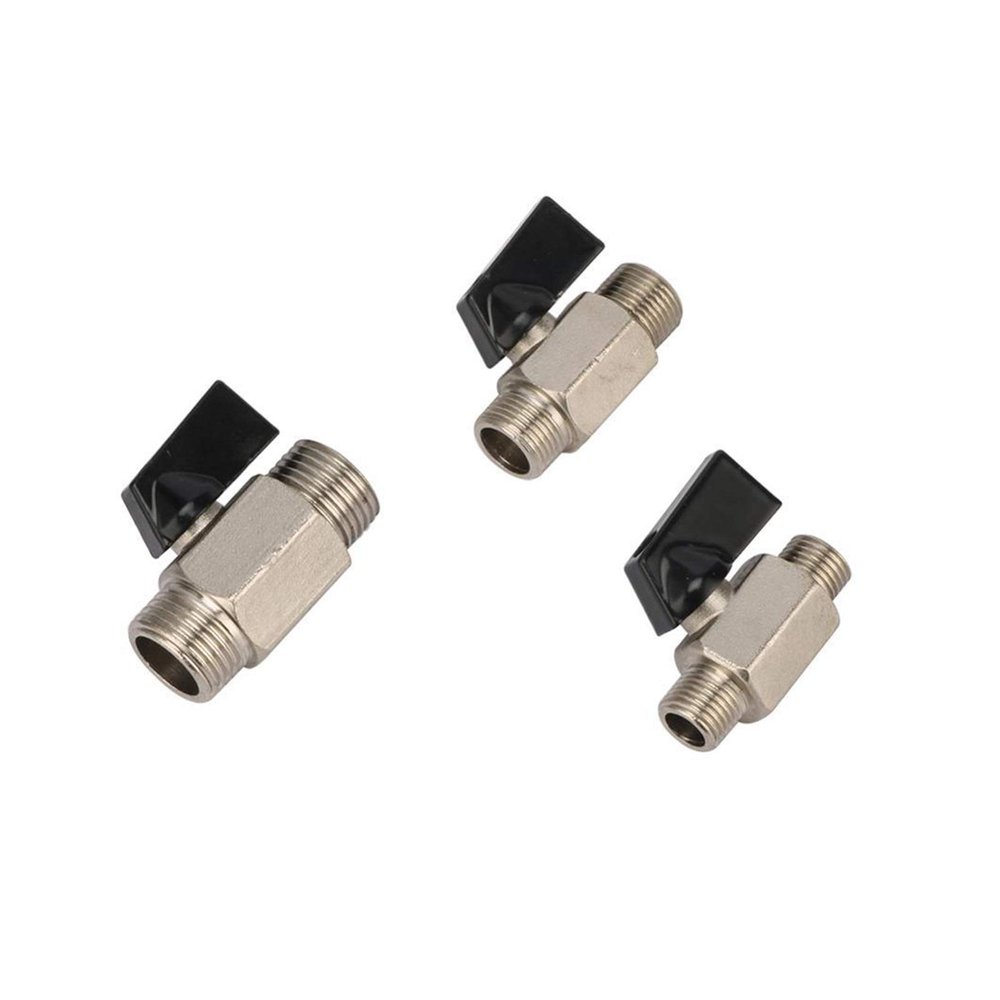 Brass Ball Valve, Hot/Cold Water Shutoff, 1/4 in, 3/8 in, or 1/2 in Male Thread