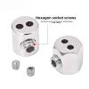 Wire Rope Clamp, Stainless Steel Cable Clip with Adjustable Screw, Copper Metal Loop Fastener (10 pcs) view 4
