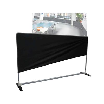 Temporre Table Tennis Surround Wall, Removable Training Fence, Pickleball Court Divider, Black, Lightweight Portable Barrier, Easy to Store for Stadiums and Schools