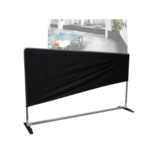 Temporre Table Tennis Surround Wall, Removable Training Fence, Pickleball Court Divider, Black, Lightweight Portable Barrier, Easy to Store for Stadiums and Schools