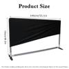 Temporre Table Tennis Surround Wall, Removable Training Fence, Pickleball Court Divider, Black, Lightweight Portable Barrier, Easy to Store for Stadiums and Schools view 2