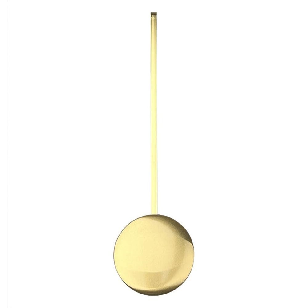 Helilyco Gold Metal Pendulum Wall Clock