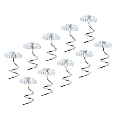 ULTECHNOVO Bed Skirt Pins Stainless Steel & Plastic 20 Pcs