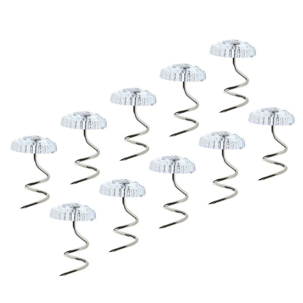 ULTECHNOVO Bed Skirt Pins Stainless Steel & Plastic 20 Pcs