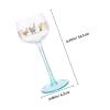 CHICAMPERA Stylish Cocktail Glass, Elegant Patterned Toasting Goblet for Bar and Home view 2