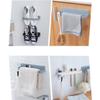 Abaodam 5-Piece Wall-Mounted Shoe Organizer, Beige view 3