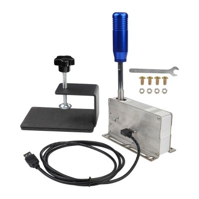 Hzoibyze USB Sequential Shifter for PC Sim Racing, Metal, Blue