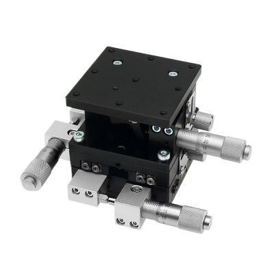 KGLHJDY Fine-Adjustment Stage, Manual Positioning Platform, Linear Slide LD40-LM, 40 × 40 mm