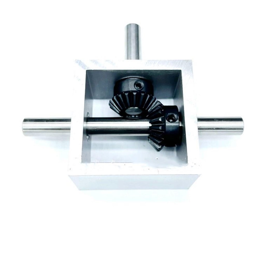 Bevel Gearbox, 90° Right-Angle 1:1 Gear, 10 mm Shaft