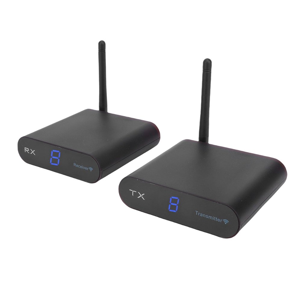 Cuifati Wireless AV Transmitter and Receiver Set, 5.8 GHz, 8-Channel, 300 m Range, PAL/NTSC, EU Plug