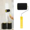Duty Paint Roller Set with 4-Inch Rollers and Ergonomic Handle for Interior Wall Painting view 2