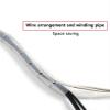 WUDOLI Flame-Retardant Spiral Cable Wrap, Wraparound Tubing, Wire Rope Thimble Tools (Black, 18 mm OD x 2.7 m) view 3