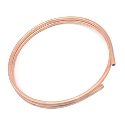 Flexible T2 Red Copper Tube for Air Conditioning, 5 m (6 × 1.5 mm)